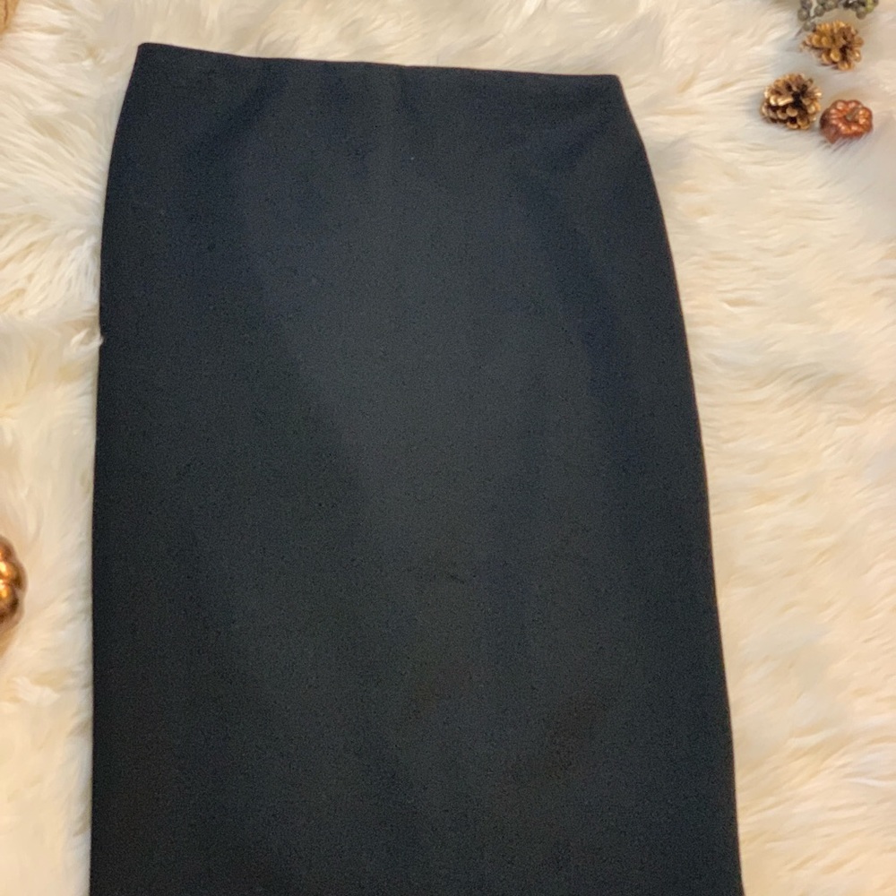 Vince camuto black midi skirt